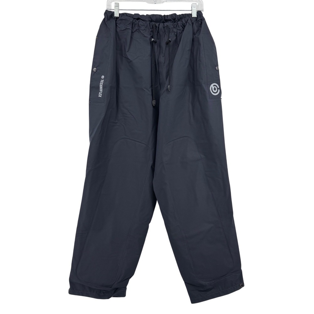 Techniflex Rain Pants Mens Medium Navy Blue Waterproof Outdoor Workwear Utility